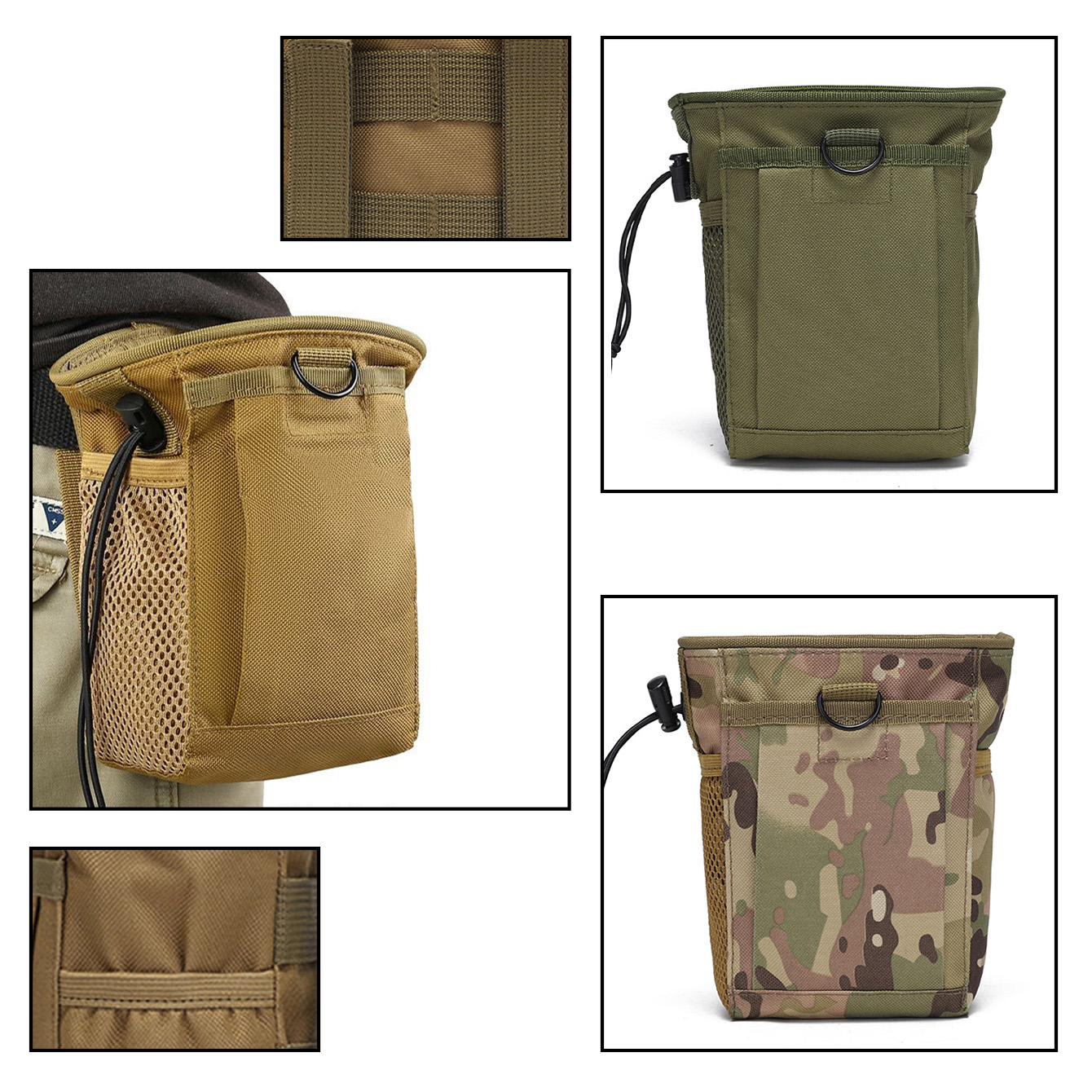 Camouflage Hunting Jacket - Bolso MOLLE de camuflaje de 3-5L,