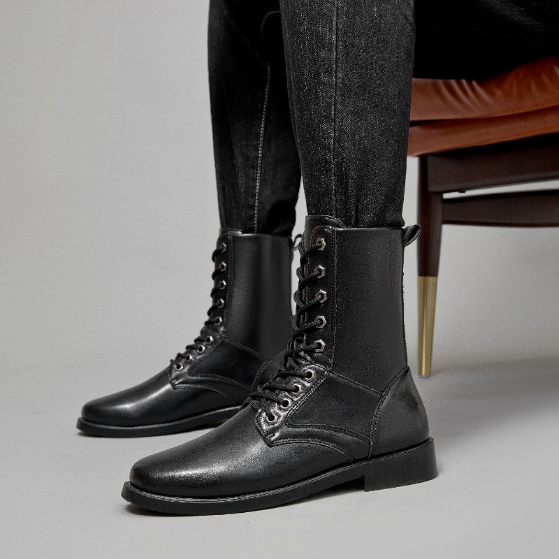 Outdoor Hunting Boots For Men - Botas de Cuero de Caña Alta,