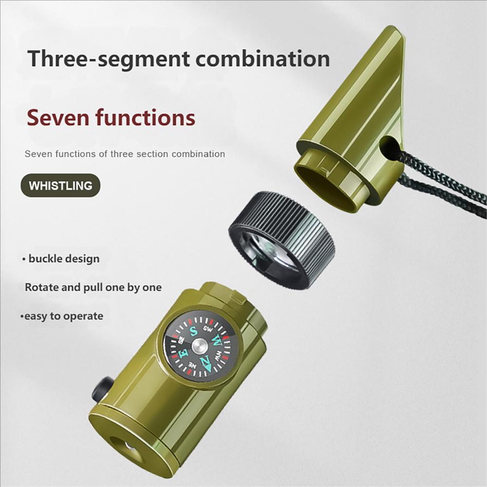 Hunting Outdoor Thermometer - Silbato Multifuncional 7 en 1 con