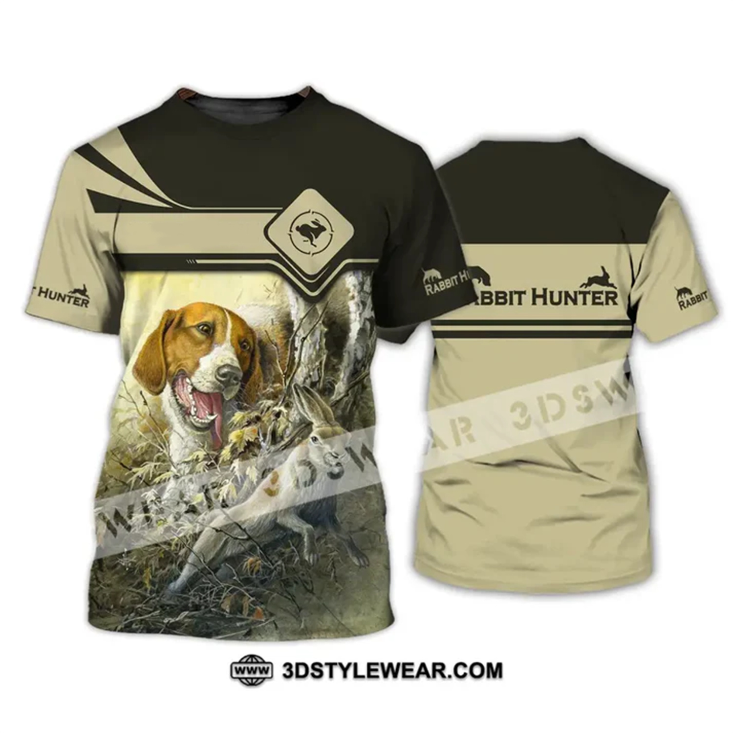 Outdoor Hunting Paintings - Camiseta de manga corta con estampado