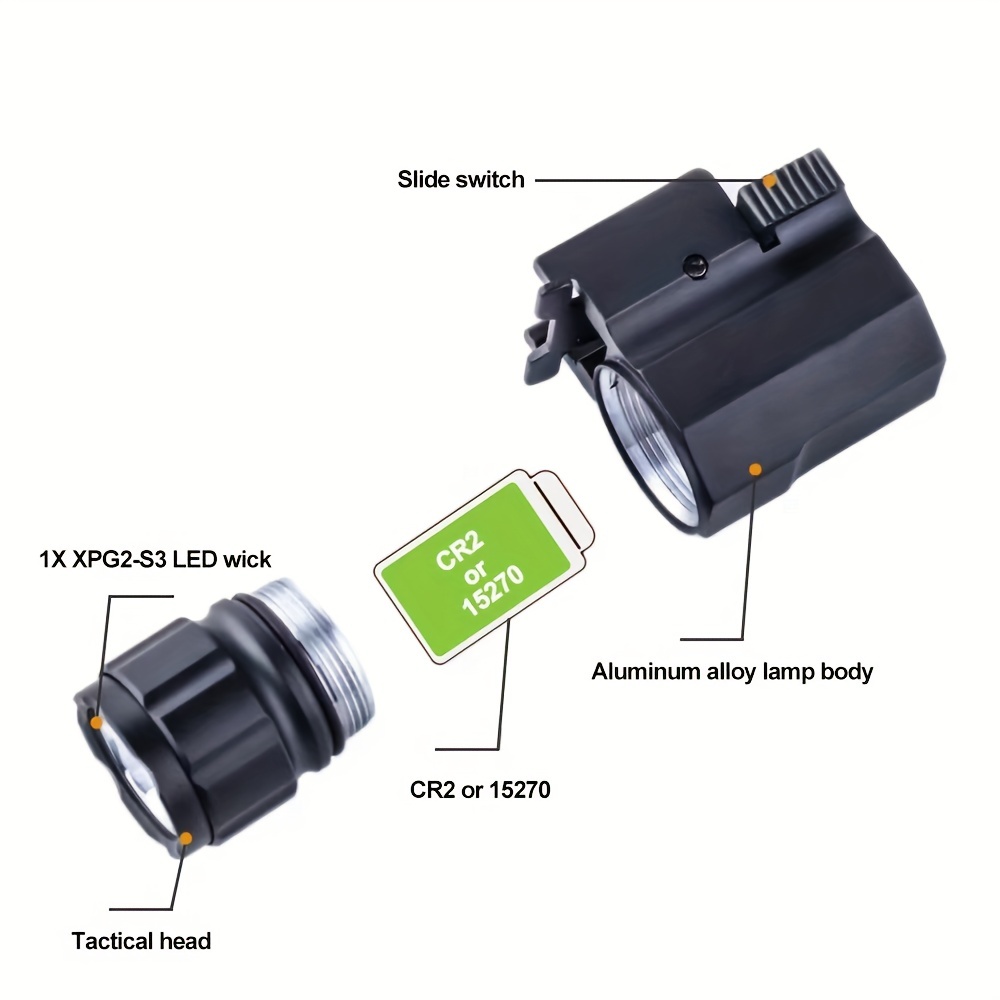 Linterna LED táctica portátil  - Outdoor Hunting Guide reseña y precio