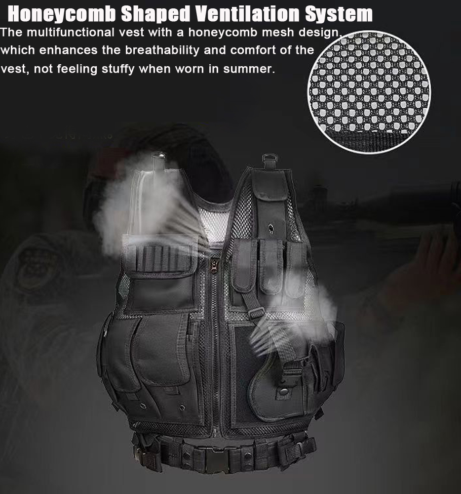 Chaleco táctico Molle ajustabl - Outdoor Hunting Vest reseña y precio