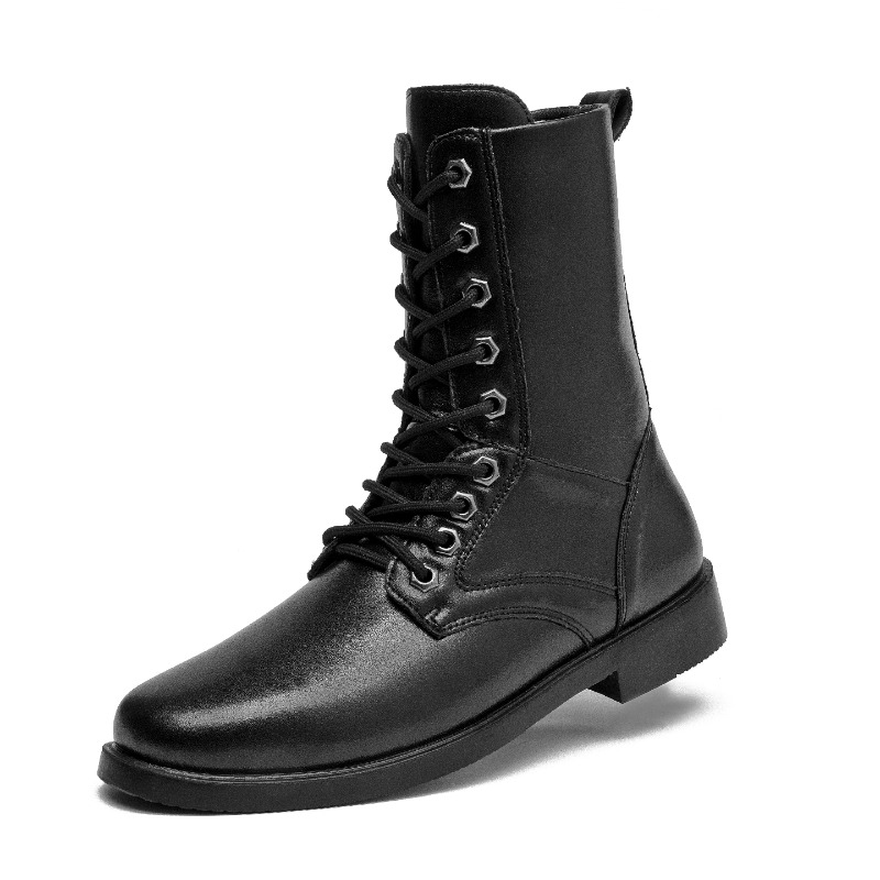 Botas de Cuero de Caña Alta, B - Outdoor Hunting Boots For Men reseña y precio
