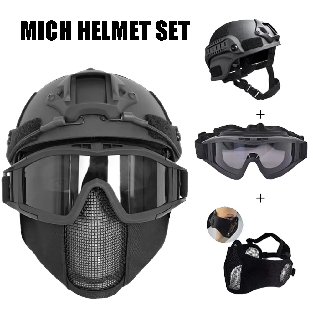 Casco MICH Airsoft y Set de Má - Outdoor Hunting Guide reseña y precio