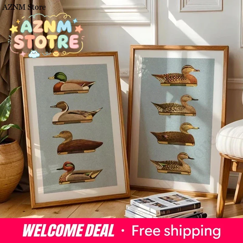 Pósteres Retro de Patos para E - Outdoor Hunting Paintings reseña y precio