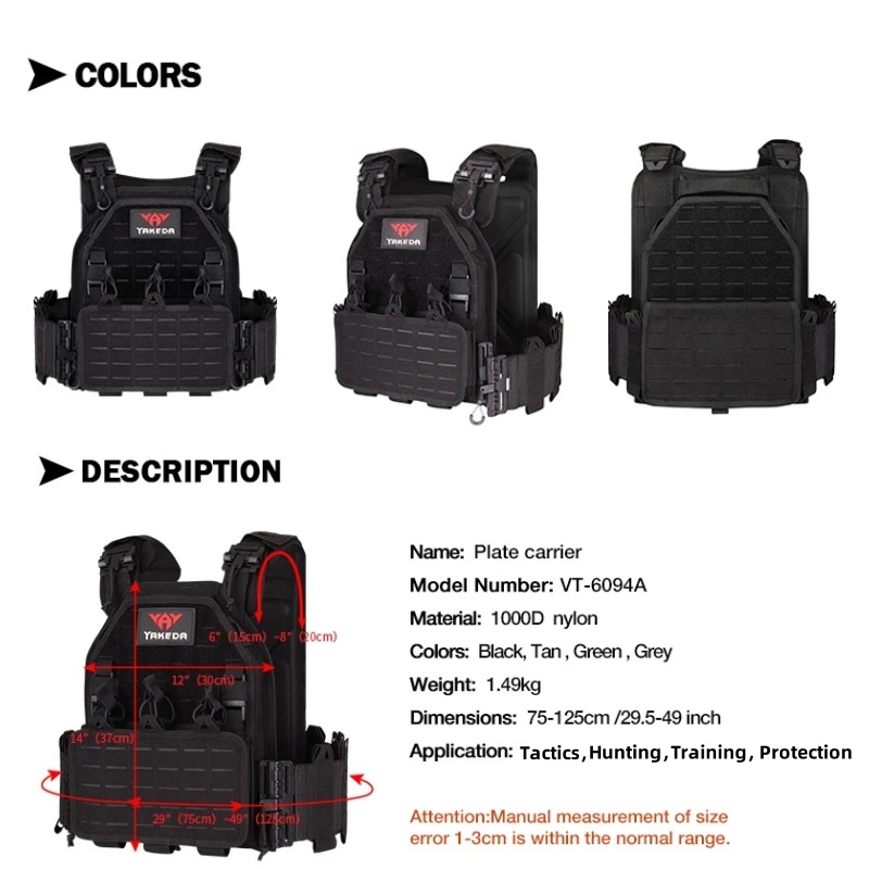Chaleco táctico YAKEDA 6094, c - Outdoor Hunting Vest reseña y precio