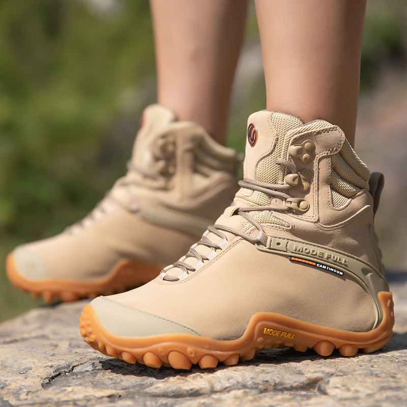 Botas de senderismo de cuero d - Outdoor Hunting Boots For Men reseña y precio