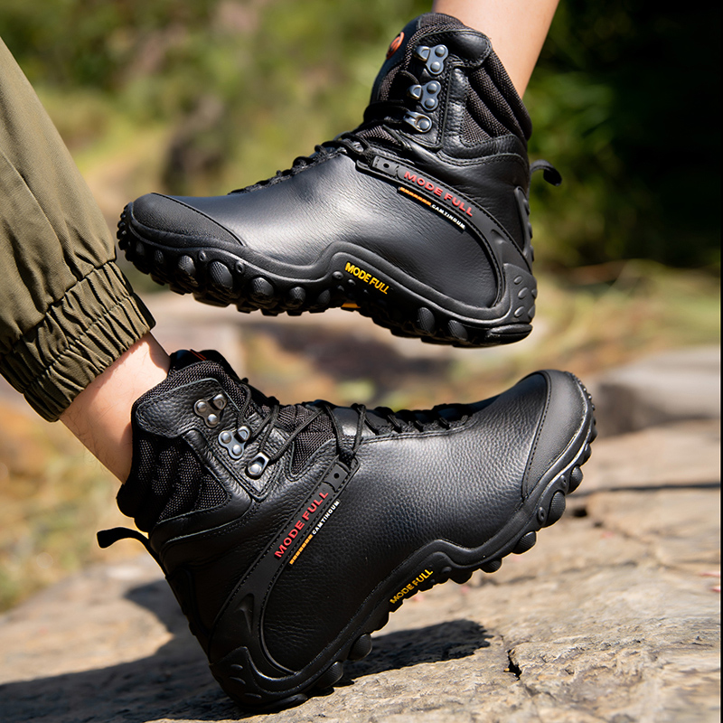 Botas de senderismo de cuero d - Outdoor Hunting Boots For Men reseña y precio
